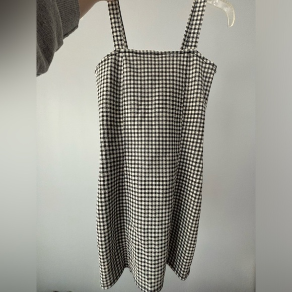 Bershka Black and White Gingham Dress - Picture 2 of 3